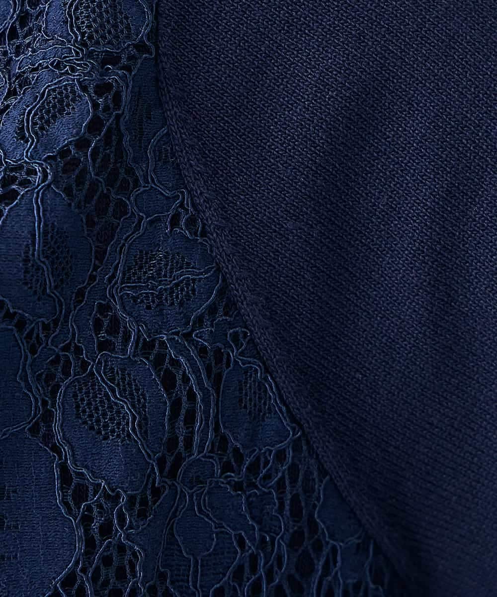 K2FGD32059 a.v.v(アー・ヴェ・ヴェ) フロントレースサマーニット ネイビー