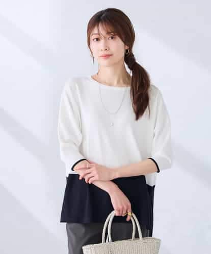 K2FGD33039 a.v.v 【洗える/UVカット】バイカラーポンチョチュニック