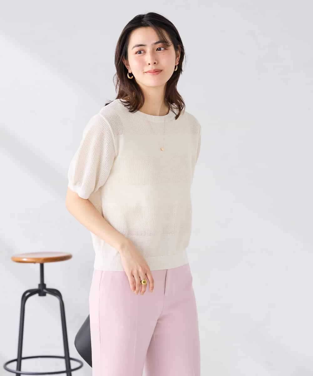 K2FGD34049 a.v.v(アー・ヴェ・ヴェ) ラメッシュボーダープルオーバー レッド