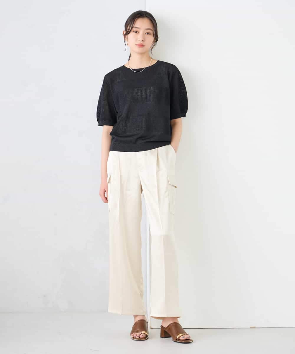 K2FGD34049 a.v.v(アー・ヴェ・ヴェ) ラメッシュボーダープルオーバー レッド