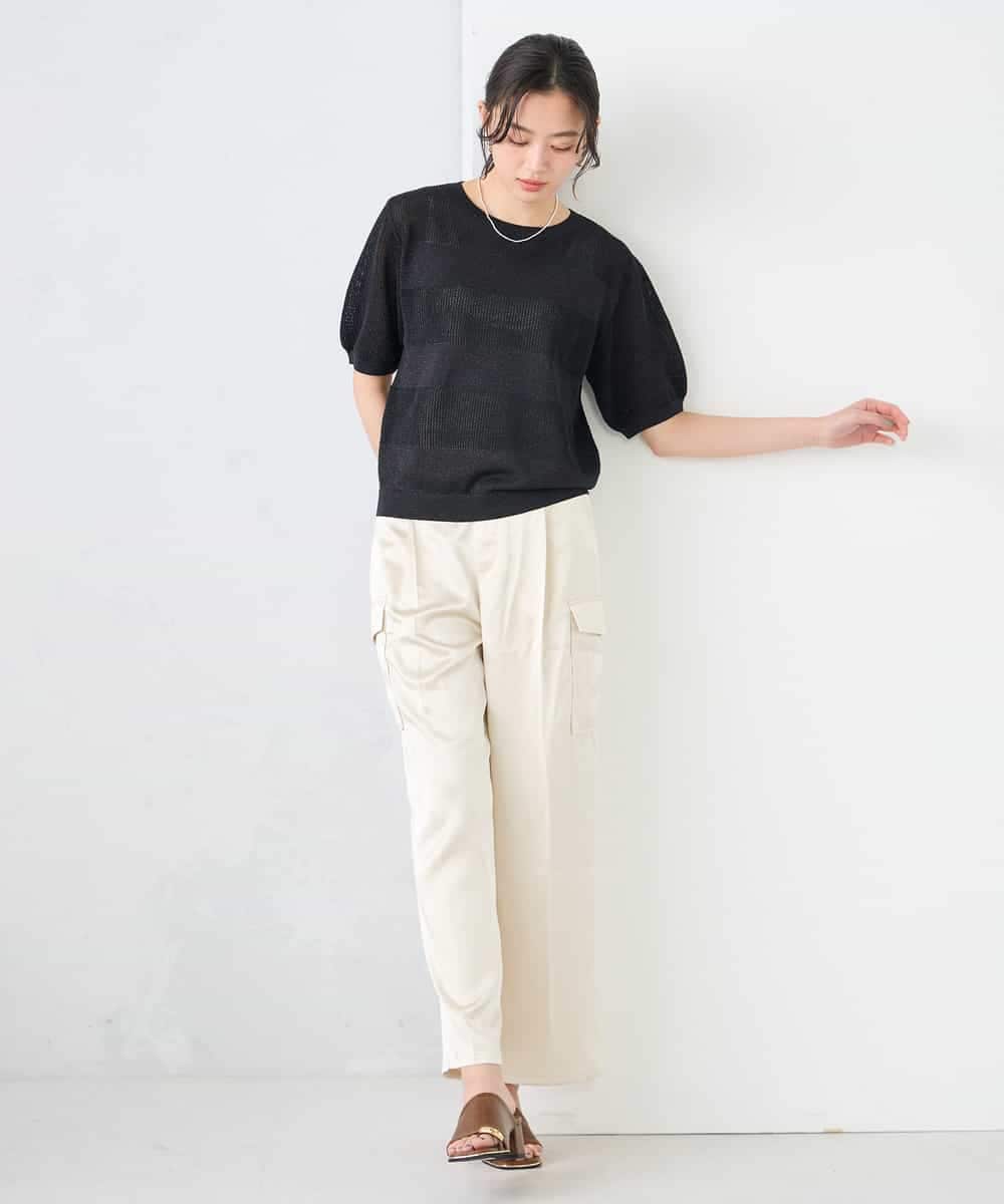 K2FGD34049 a.v.v(アー・ヴェ・ヴェ) ラメッシュボーダープルオーバー レッド