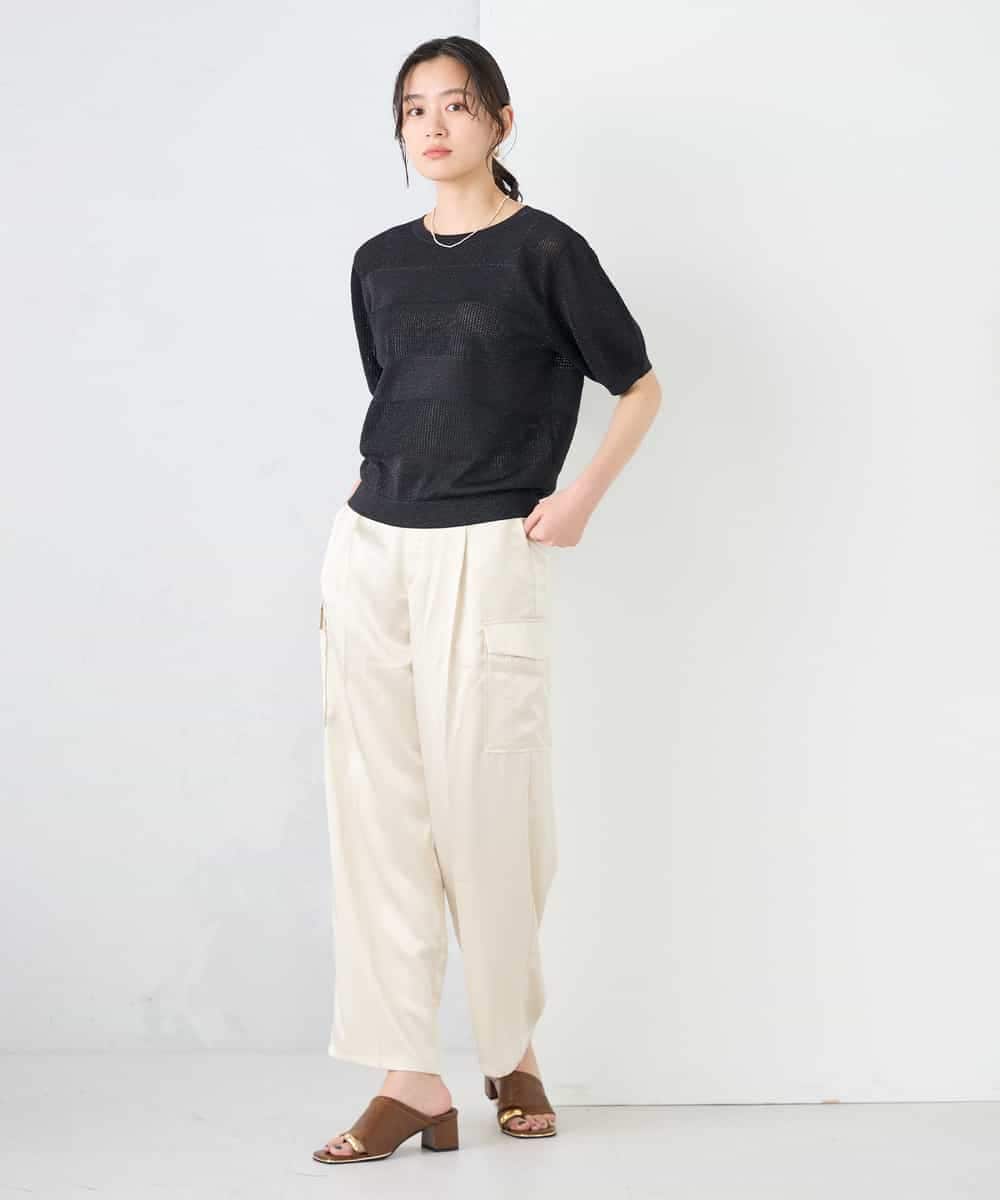 K2FGD34049 a.v.v(アー・ヴェ・ヴェ) ラメッシュボーダープルオーバー レッド