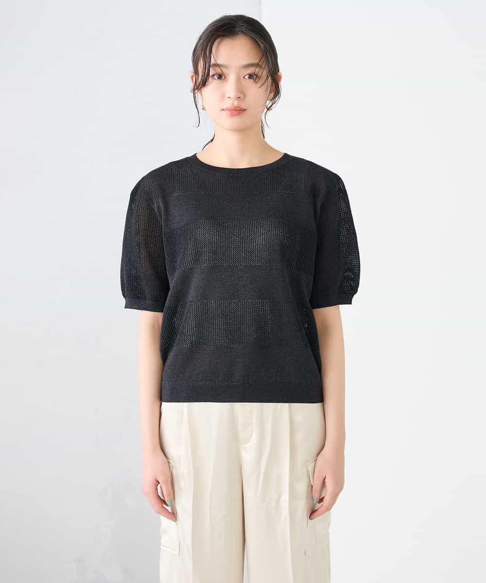 K2FGD34049 a.v.v(アー・ヴェ・ヴェ) ラメッシュボーダープルオーバー レッド