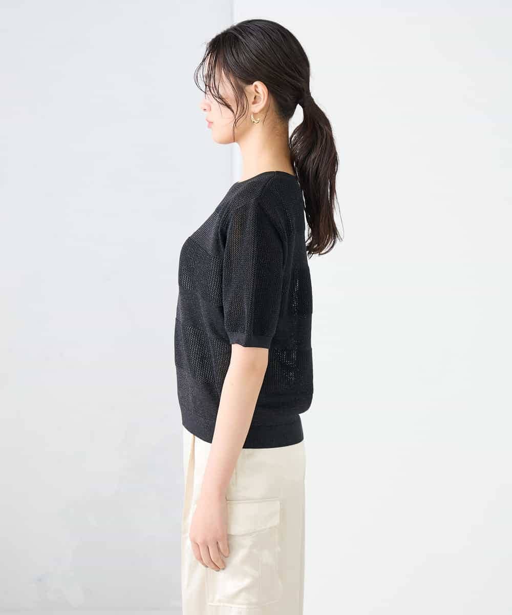 K2FGD34049 a.v.v(アー・ヴェ・ヴェ) ラメッシュボーダープルオーバー レッド