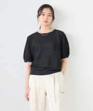 K2FGD34049 a.v.v(アー・ヴェ・ヴェ) ラメッシュボーダープルオーバー ブラック