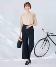 K2FGD35049 a.v.v(アー・ヴェ・ヴェ) シアーギャザーニット ネイビー