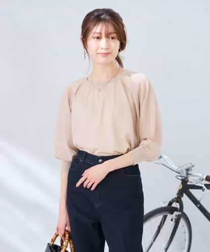 K2FGD35049 a.v.v シアーギャザーニット