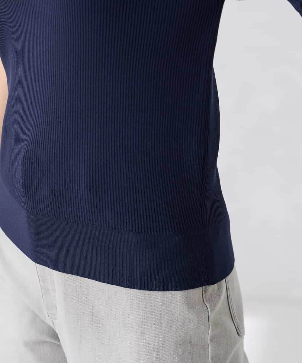 K2FGD36044 a.v.v(アー・ヴェ・ヴェ) Vネックデコルテニット ネイビー