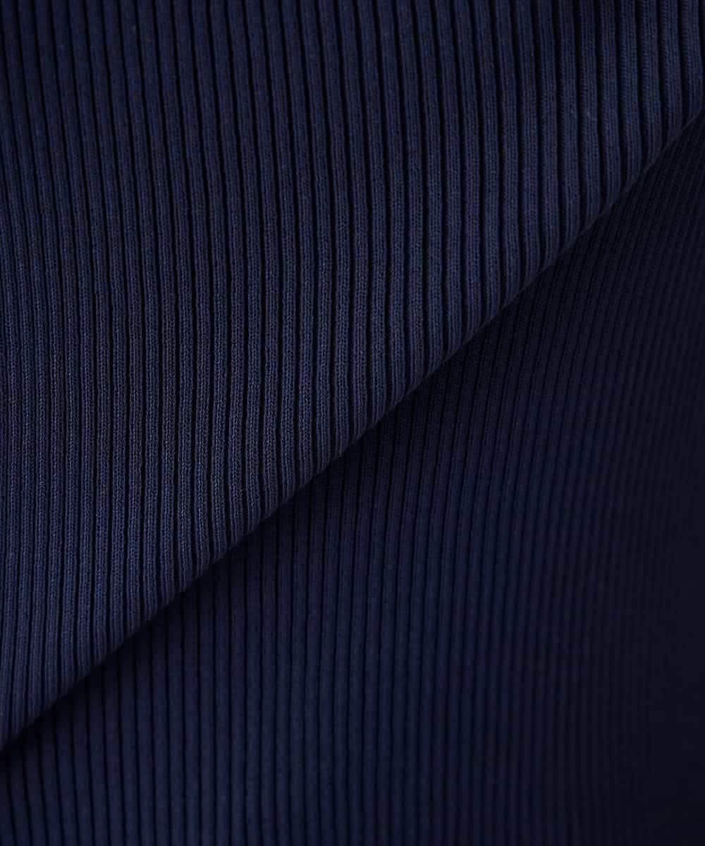 K2FGD36044 a.v.v(アー・ヴェ・ヴェ) Vネックデコルテニット ネイビー