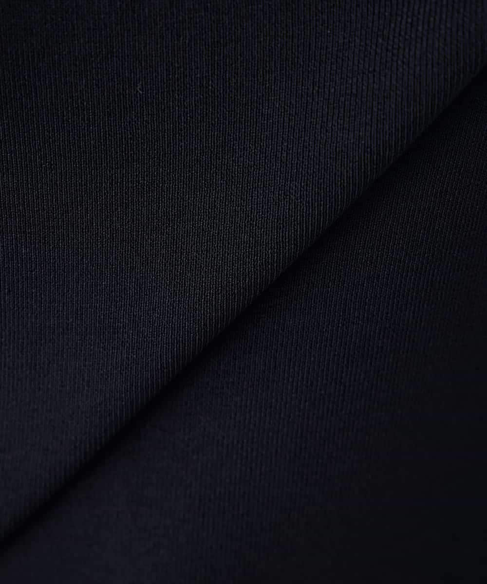 K2FGD79039 a.v.v(アー・ヴェ・ヴェ) ハーフスリーブVネックサマーニット【WEB限定/洗える/接触冷感/UVカット】 ブラック