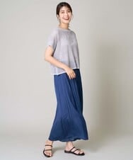 K2FGV25044 a.v.v(アー・ヴェ・ヴェ) ラメメッシュニット ライトグレー