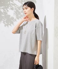 K2FHA17039 a.v.v(アー・ヴェ・ヴェ) サマーニットTシャツ ネイビー