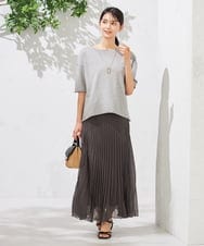K2FHA17039 a.v.v(アー・ヴェ・ヴェ) サマーニットTシャツ ネイビー