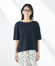 K2FHA17039 a.v.v(アー・ヴェ・ヴェ) サマーニットTシャツ ネイビー