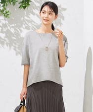 K2FHA17039 a.v.v(アー・ヴェ・ヴェ) サマーニットTシャツ グレー