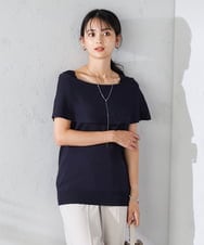 K2FHA28049 a.v.v(アー・ヴェ・ヴェ) オフショルニット ネイビー
