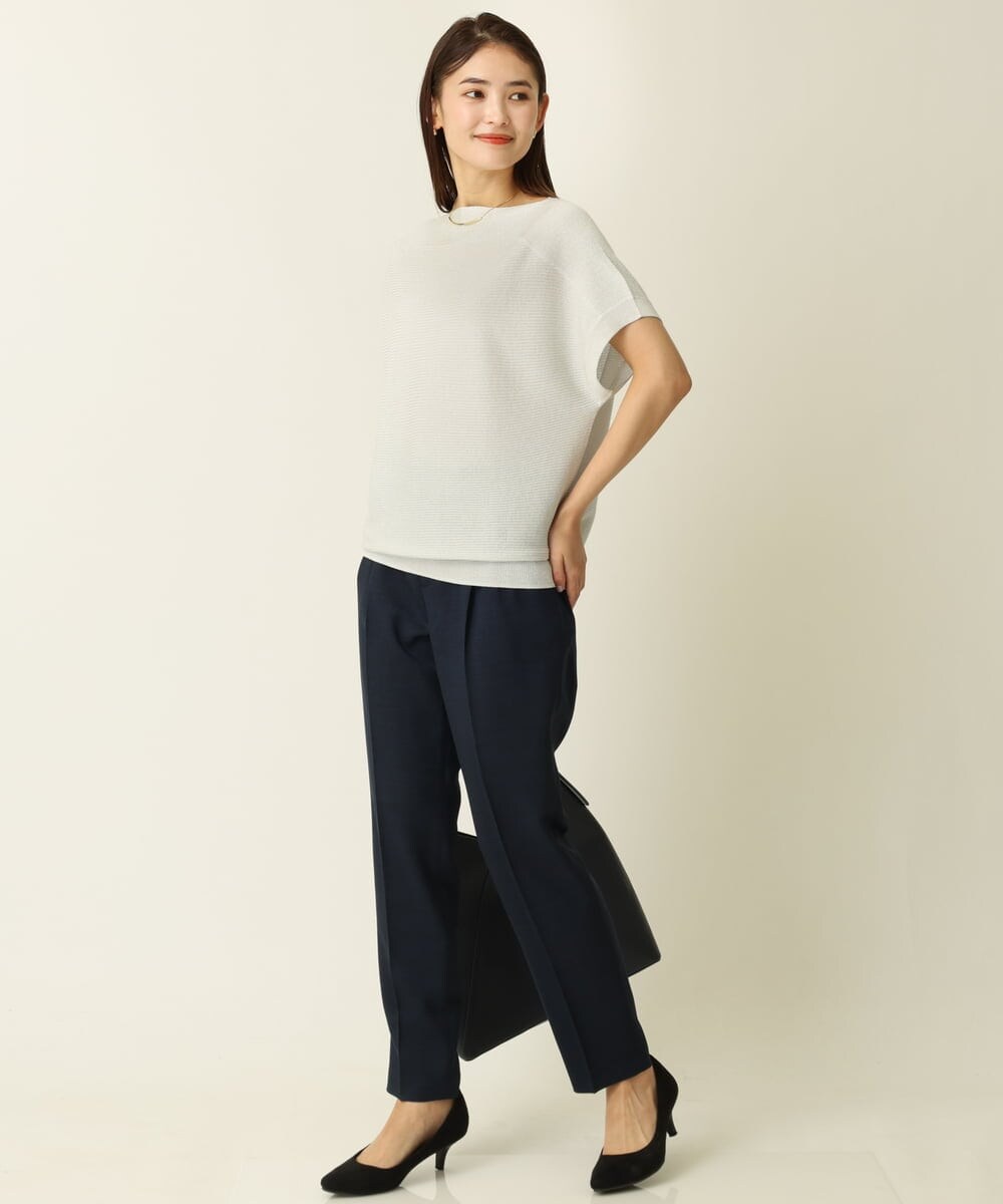 K2FHP26039 a.v.v(アー・ヴェ・ヴェ) ラメリブチュニックニット ベージュ