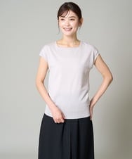 K2FHV28034 a.v.v(アー・ヴェ・ヴェ) 【前後2WAY】フレンチスリーブサマーニット ブラウン