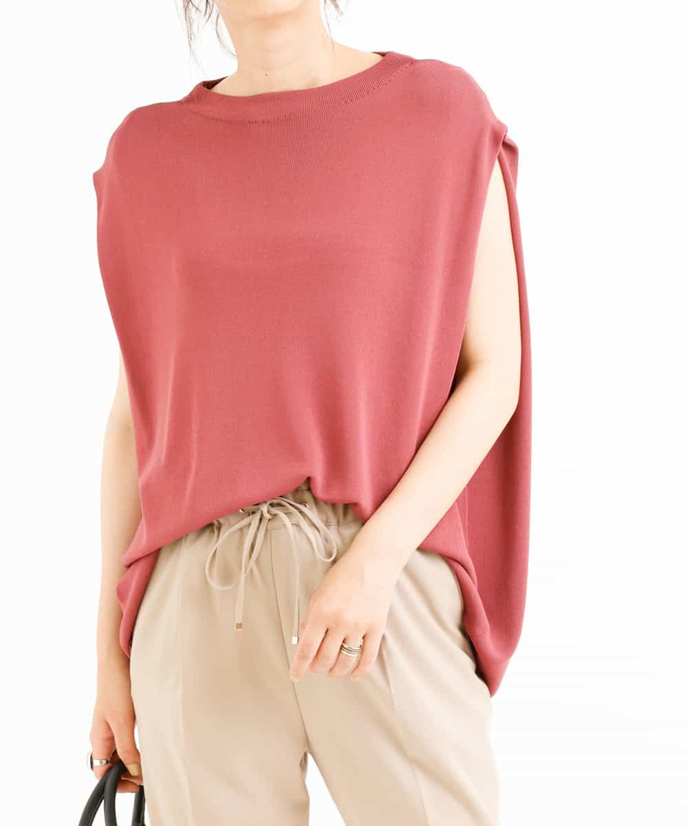 A V V アー ヴェ ヴェ ショルダータックノースリーブニット イトキンオンラインストア