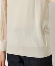 K2FIP10049 a.v.v(アー・ヴェ・ヴェ) シアーパフスリーブニット アイボリー