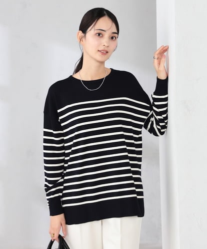 K2FJA06044 a.v.v 袖パール付きチュニックニット