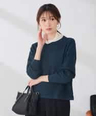 K2FJD05069 a.v.v(アー・ヴェ・ヴェ) 【2SET】レイヤード ニット セット グリーン