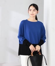 K2FKA18039 a.v.v(アー・ヴェ・ヴェ) バイカラーニット【新色追加】 レッド