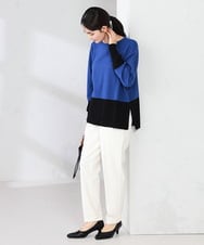 K2FKA18039 a.v.v(アー・ヴェ・ヴェ) バイカラーニット【新色追加】 レッド