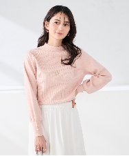 K2FKA24044 a.v.v(アー・ヴェ・ヴェ) プチハイネック針抜きニット【新色追加】 ラベンダー