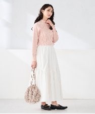 K2FKA24044 a.v.v(アー・ヴェ・ヴェ) プチハイネック針抜きニット【新色追加】 ラベンダー