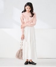 K2FKA24044 a.v.v(アー・ヴェ・ヴェ) プチハイネック針抜きニット【新色追加】 ラベンダー