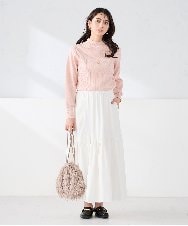 K2FKA24044 a.v.v(アー・ヴェ・ヴェ) プチハイネック針抜きニット【新色追加】 ラベンダー