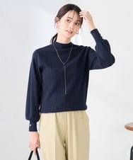 K2FKA24044 a.v.v(アー・ヴェ・ヴェ) プチハイネック針抜きニット【新色追加】 ラベンダー