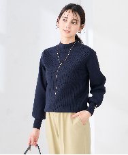 K2FKA24044 a.v.v(アー・ヴェ・ヴェ) プチハイネック針抜きニット【新色追加】 ラベンダー