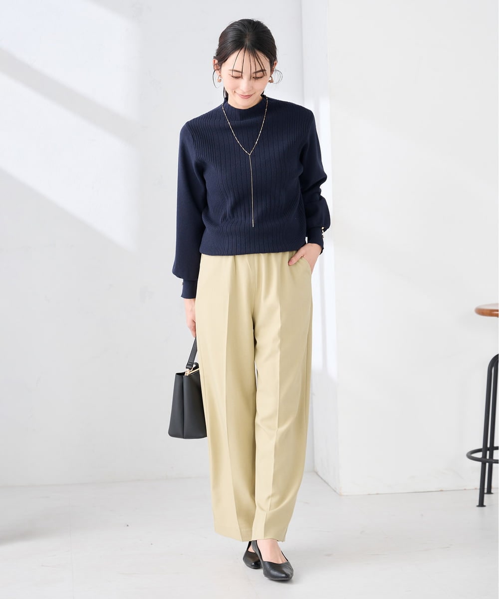 K2FKA24044 a.v.v(アー・ヴェ・ヴェ) プチハイネック針抜きニット【新色追加】 ラベンダー