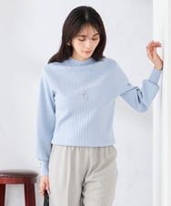 K2FKA24044 a.v.v(アー・ヴェ・ヴェ) プチハイネック針抜きニット【新色追加】 ラベンダー