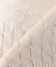 K2FKA55049 a.v.v(アー・ヴェ・ヴェ) ケーブル編みバイアスデザインニット レッド