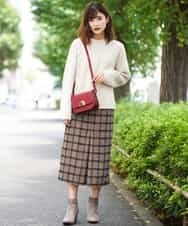 K2FKG26049 a.v.v(アー・ヴェ・ヴェ) 球芯風ハイネックニット モカ