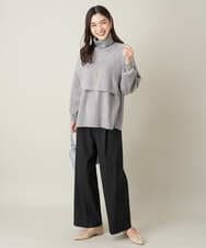 K2FKS20059 a.v.v(アー・ヴェ・ヴェ) 【2SET】ショートニット×ベストレイヤードセット ラベンダー