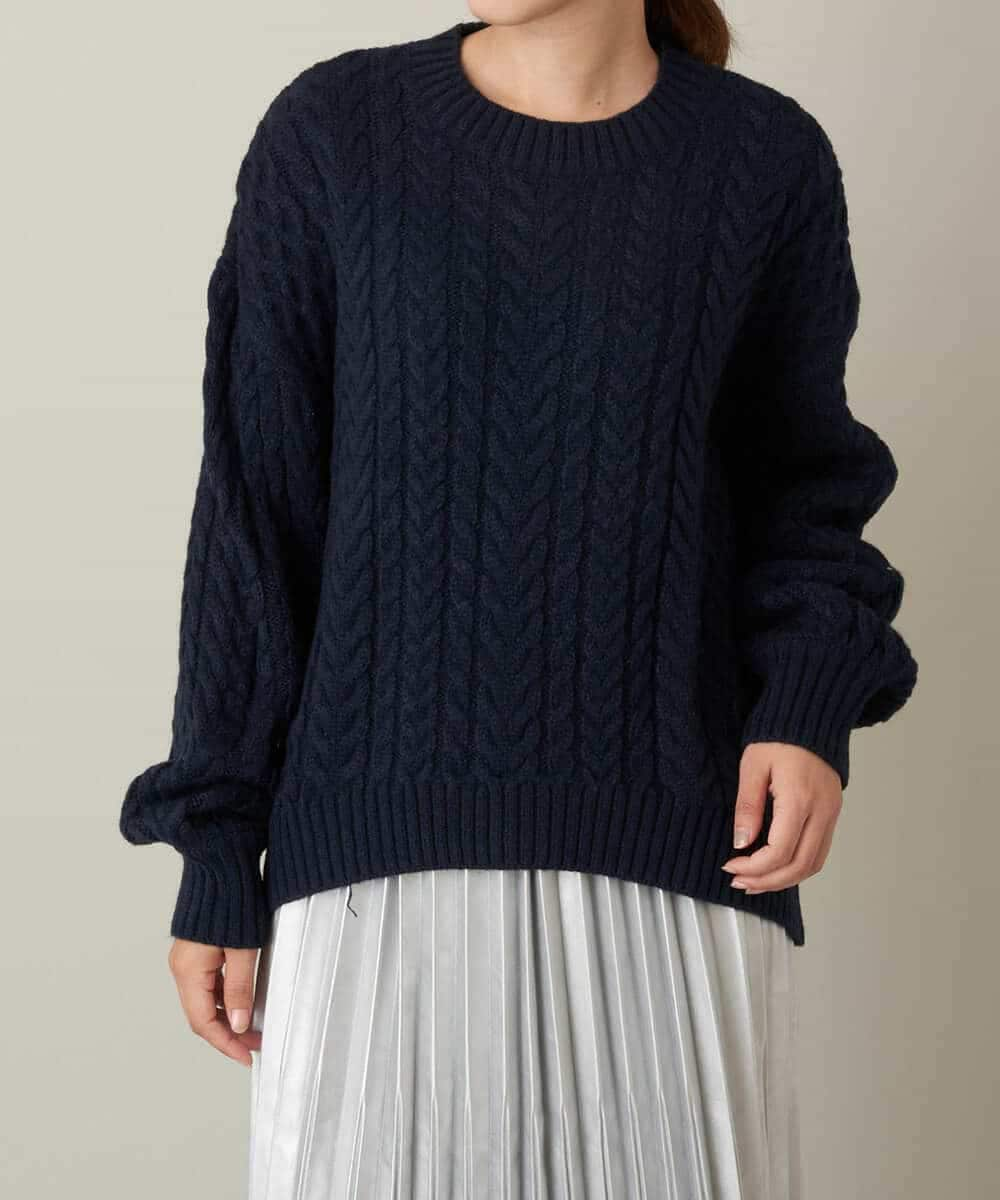 【Ordinaryfits】21AW CABLE BARBER KNIT