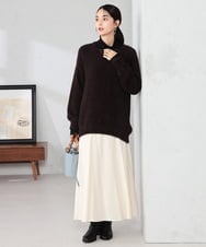 K2FLA21044 a.v.v(アー・ヴェ・ヴェ) フェザーヤーンVネックニット ラベンダー