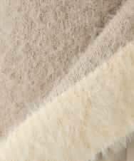 K2FLA32049 a.v.v(アー・ヴェ・ヴェ) フェザーヤーンバイカラーニット ピンク