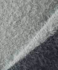 K2FLA32049 a.v.v(アー・ヴェ・ヴェ) フェザーヤーンバイカラーニット ピンク