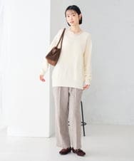 K2FLD22059 a.v.v(アー・ヴェ・ヴェ) レースネック ニット アイボリー