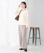 K2FLD22059 a.v.v(アー・ヴェ・ヴェ) レースネック ニット アイボリー