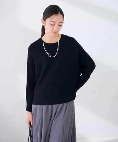 K2FLD37049 a.v.v バックパール ショート丈 ニット