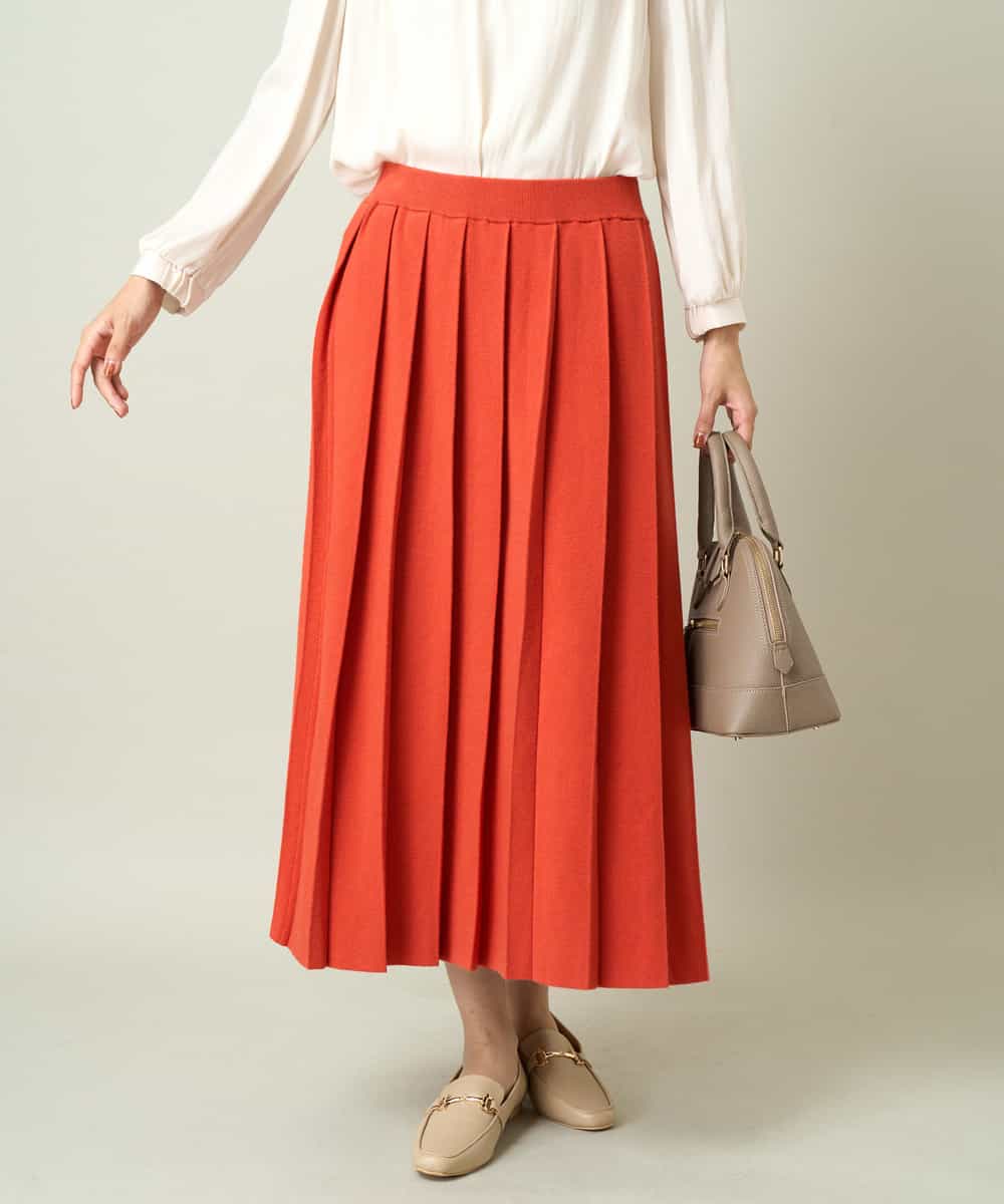 洗える】プリーツニットスカート【セットアップ対応】(その他の  