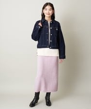 K2HAV19064 a.v.v(アー・ヴェ・ヴェ) ラメフェザースカート ピンク
