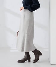 K2HBD15059 a.v.v(アー・ヴェ・ヴェ) 【洗える/ストレッチ】ウールライクジャージマーメイドスカート ベージュ