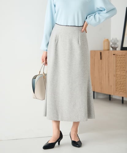 K2HBD15059 a.v.v 【洗える/ストレッチ】ウールライクジャージマーメイドスカート